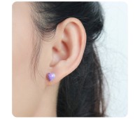 Heart Stone Set Stud Earrings STS-217